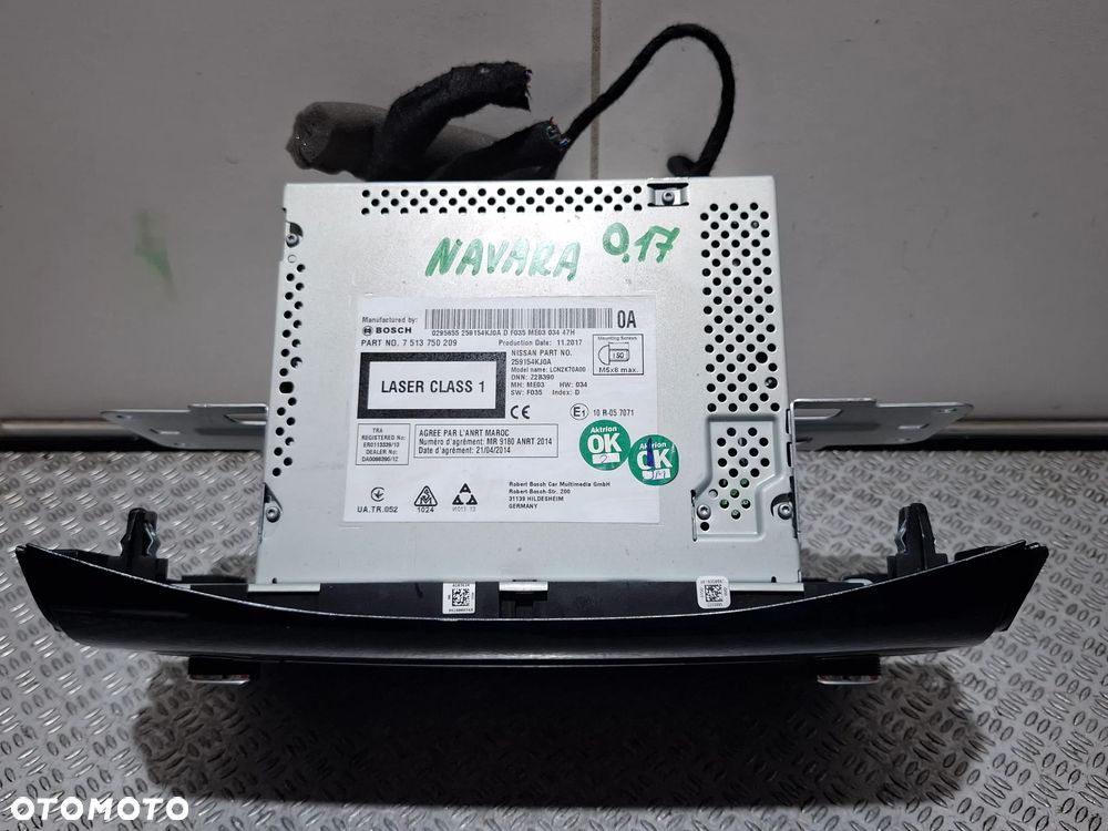 Radio nawigacja Nissan Navara R 2017 nr 25915KJ0A - 2