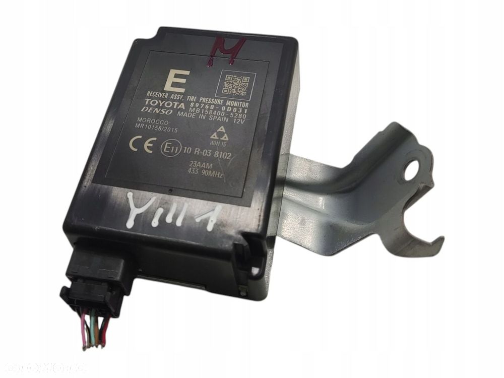 MODUŁ STEROWNIK CIŚNIENIA OPON TOYOTA YARIS III 2014-2017 LIFT 89760-0D031 - 1