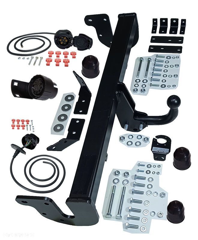 SOLIDNY HAK HOLOWNICZY+WIĄZKA7PIN+7/13P DO MITSUBISHI ASX+CITROEN C4 AIRCROSS+PEUGEOT 4008 - 3