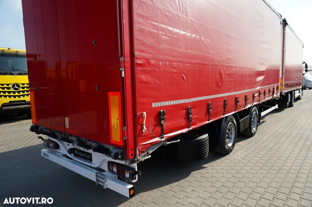 Volvo FH 460 / COMBINAȚIE TANDEM / 120 M3 / TRANSITION / I-SAVE / I-PARK COOL / DIRECȚIE CU RIDICARE AXLE / WIELTON / CORTINĂ ARMATĂ - 11