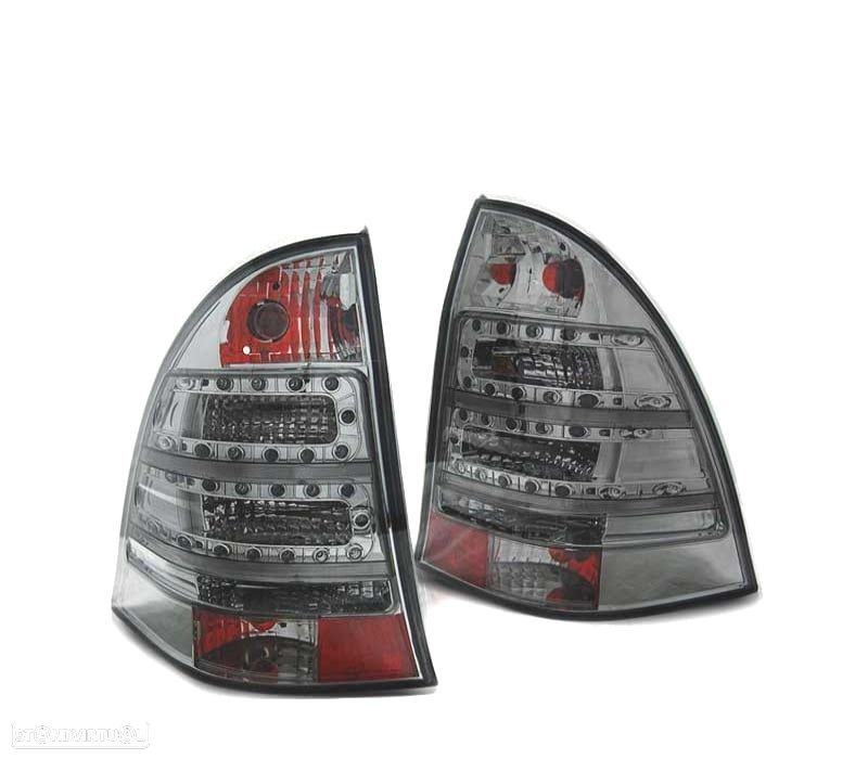 FAROLINS TRASEIROS LED PARA MERCEDES W203 KOMBI 00-07 SMOKED FUMADO - 2
