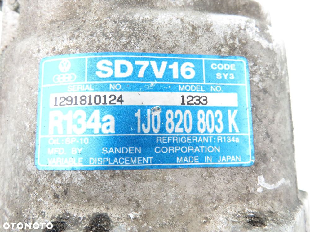 KOMPRESOR KLIMATYZACJI AUDI A3 8L 1.9 TDI 1J0820803K 1233 - 4