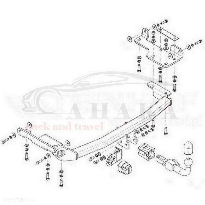 Hak Holowniczy Wypinany Automat Do Nissan Murano Usa Z50 2003-2008 - 5