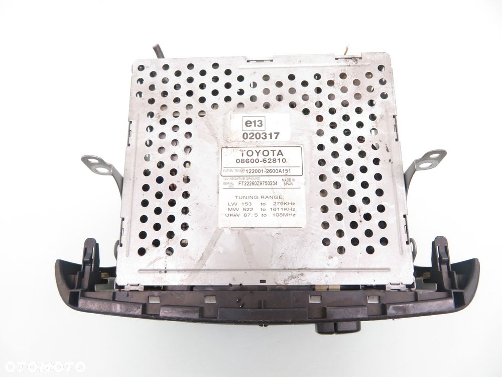 RADIO KASETA TOYOTA YARIS I 0860052810 1220012600A151 - 5