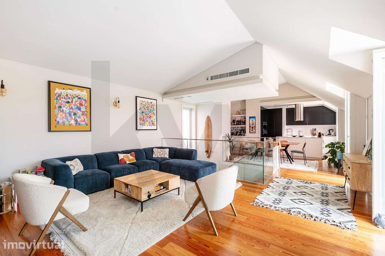 Penthouse entre o Chiado e o Príncipe Real com terraço e vista deslumb - Grande imagem: 4/20
