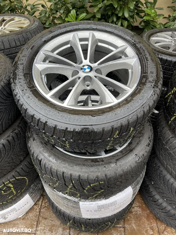 Jante Bmw seria 5 G30 originale, senzori presiune , anvelope iarnă ca noi, 17 inch, Diamond Cut - 2