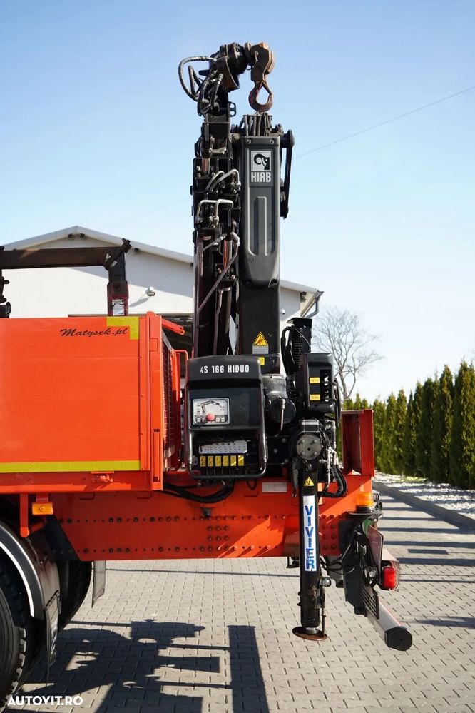 Renault C 430 / 6x4 / LIVRARE 6.7 M + CUPTOR HIAB 166 ES-4 / EXTENSIE 12.5 M / RADIOCOMANDĂ / FURCĂ / ROTATOARE - 19