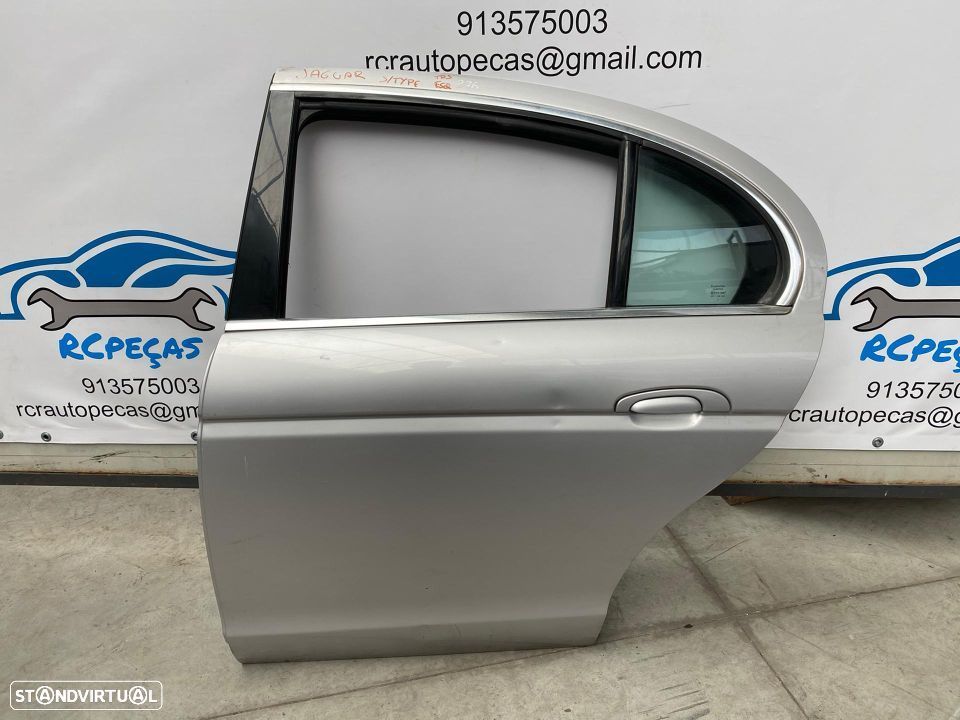 PORTA TRASEIRA TRÁS ESQUERDA JAGUAR S TYPE S-TYPE STYPE FECHO ELEVADOR MOTOR PUXADOR VIDRO - 1