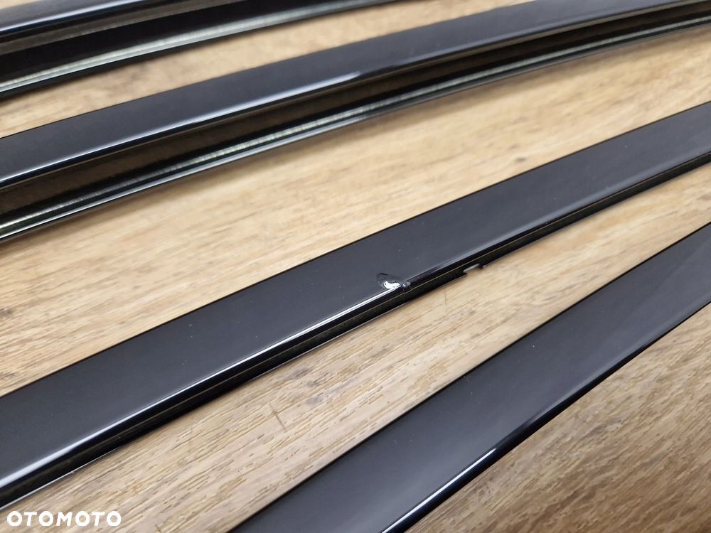 BMW 5 F10 LISTWY SHADOWLINE CZARNY WYSOKI POŁYSK M-PAKIET KOMPLETNY ZESTAW - 8