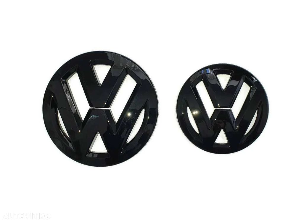 Set Embleme Cu Prinderi Originale Volkswagen VW Scirocco, Negru Lucios - 5