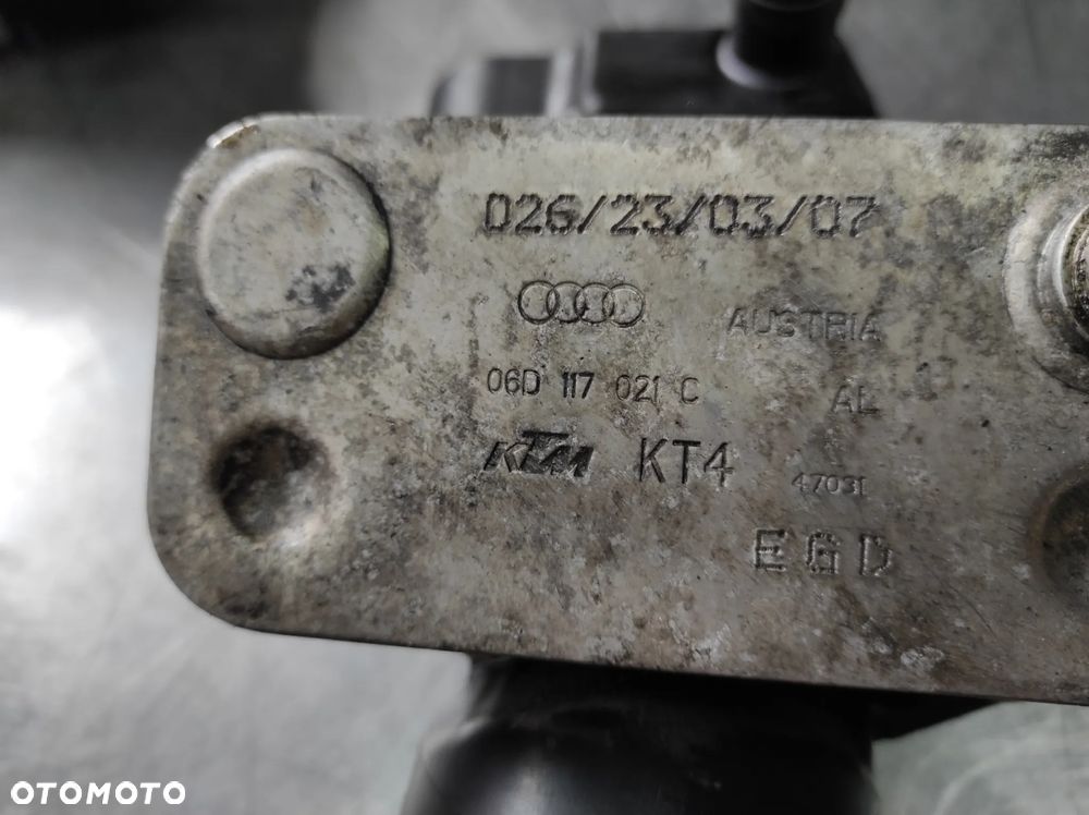 PODSTAWA FILTRA OLEJU OBUDOWA CHŁODNICA CHŁODNICZKA OLEJU 2.0 TFSI 06F15397H 06D117021C VW AUDI SEAT SKODA WYSYŁKA !!!!! - 7