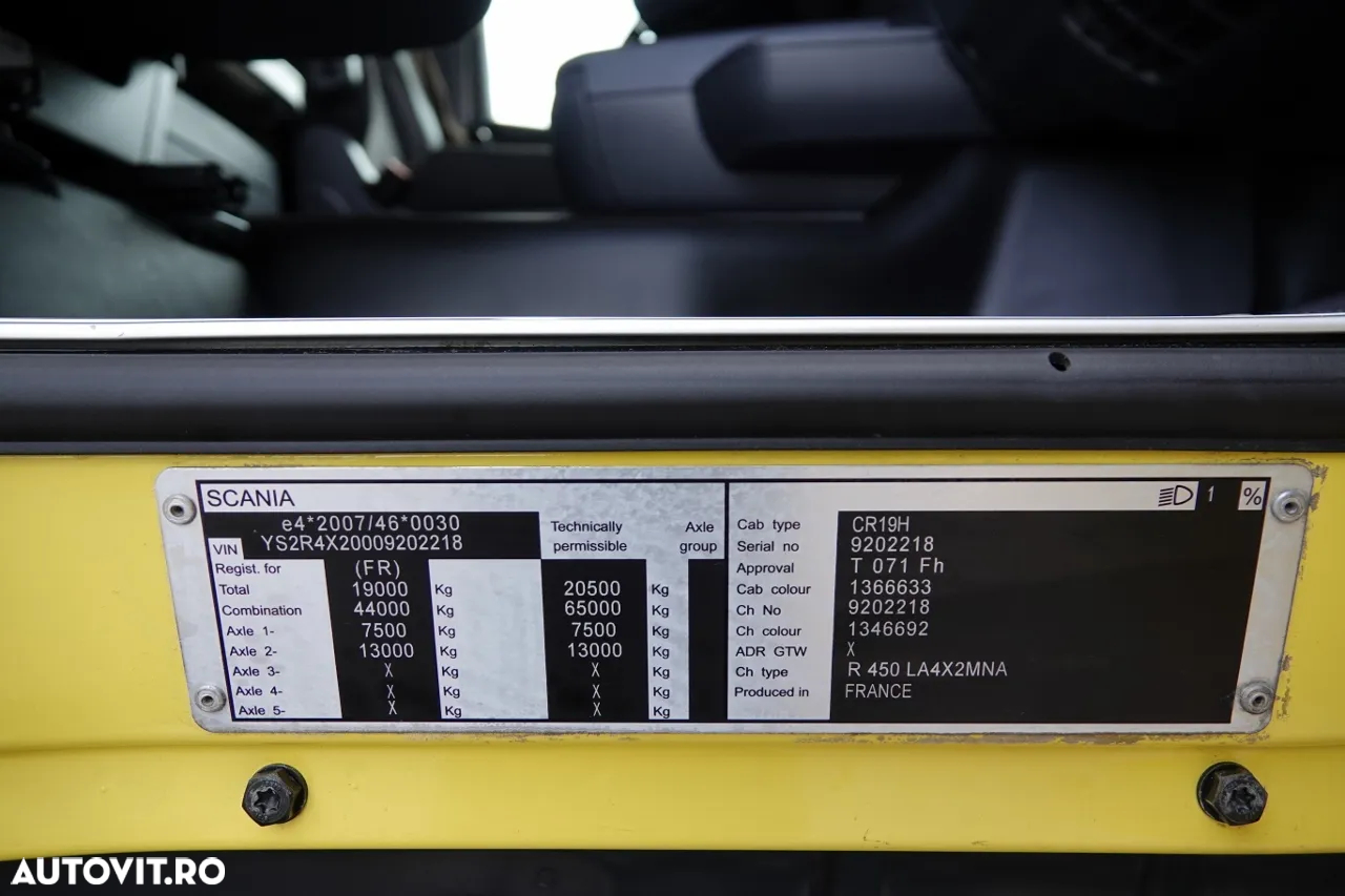 Scania R 450 / RETARDER / HIDRAULIC pentru basculare + circuit dublu / I-PARK COOL / IMPORTAT - 35