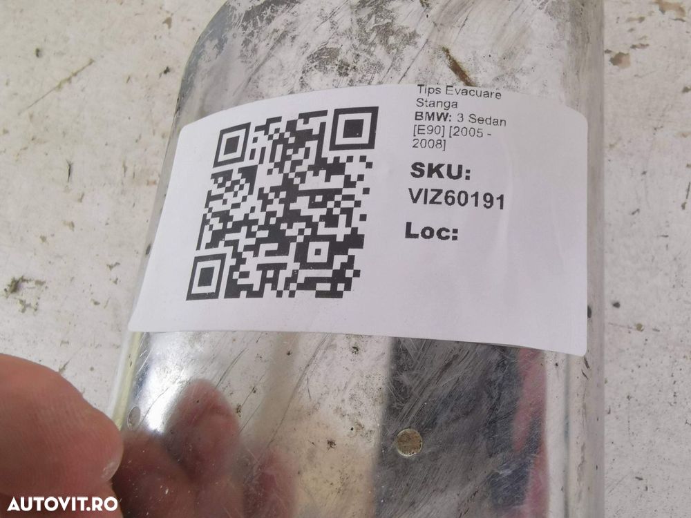 Tips Evacuare Stanga BMW 3 Sedan [E90] 2005 2006 2007 2008 Original - 8