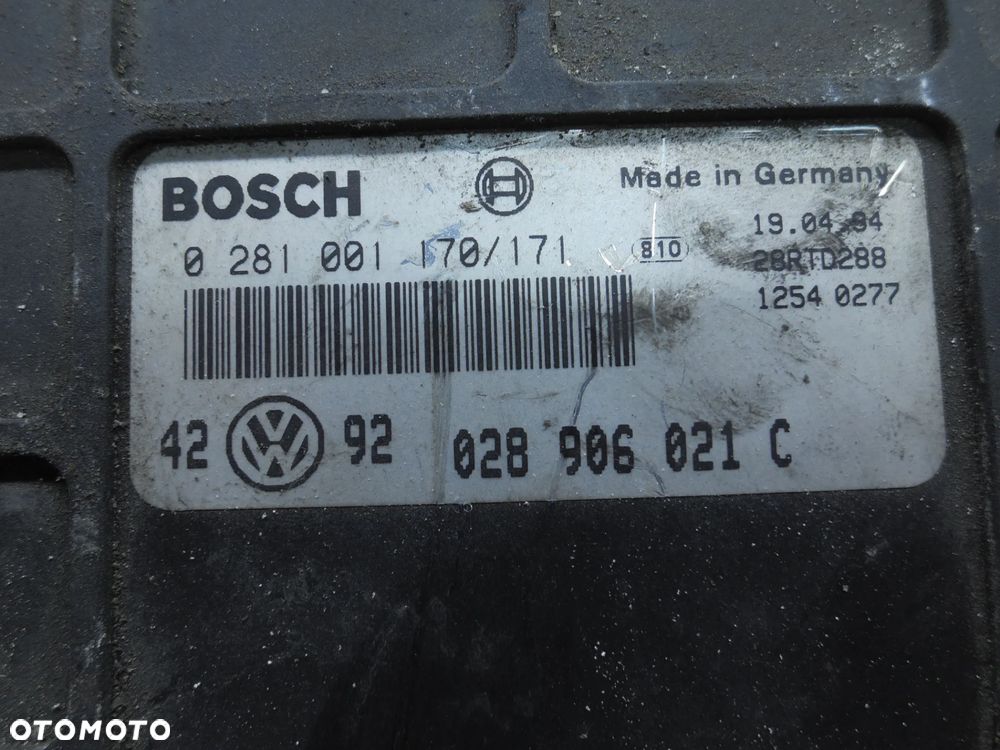 KOMPUTER SILNIKA VW AUDI SEAT SKODA 028906021C - 2