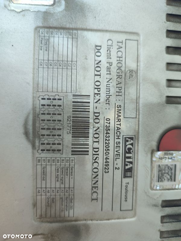 Tachograf ACTIA PEUGEOT BOXER II DUCATO III JUMPER 06-14 07354322050 - 4