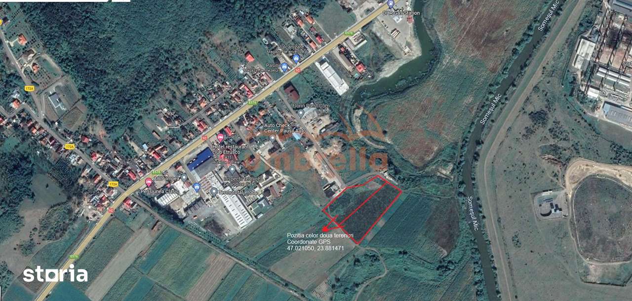 Teren de vanzare 2 parcele total 18.000m²50€ m² Gherla ! - Imagine principală: 3/5