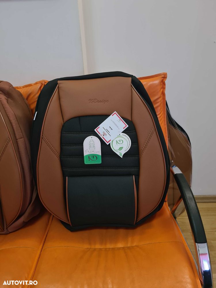 Huse scaun auto ORTOPEDICE set complet diverse culori - 4