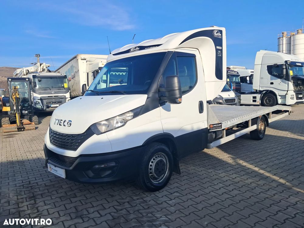 Iveco daily 35s16 3.0d 160cp platforma transport auto - 1
