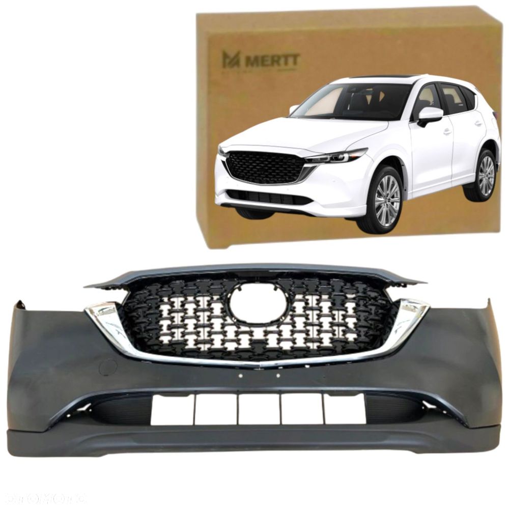 MAZDA CX-5 2022+ LIFT KOMPLETNY ZDERZAK PRZEDNI GRILL SKORUPA CHROM LISTWA - 1