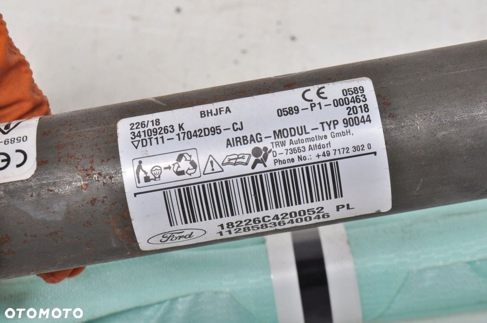 FORD TOURNEO CONNECT MK2 KURTYNA AIRBAG LEWA DT11-17042D95-CJ - 9