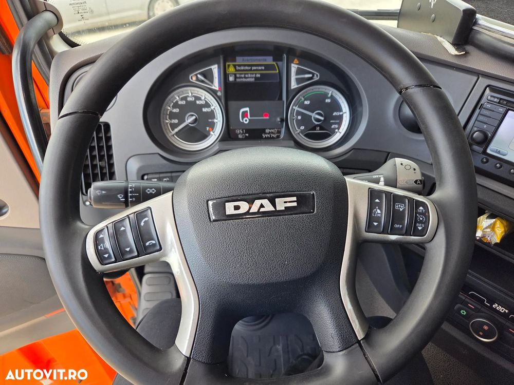 DAF XF530, 2020, 544.645km, KIT BASCULARE, cutie AUTOMATA+RETARDER 6 trepte, FRIGIDER, aer cond STATIONARE, Anvelope 80% ok, 480CP euro 6, - 5