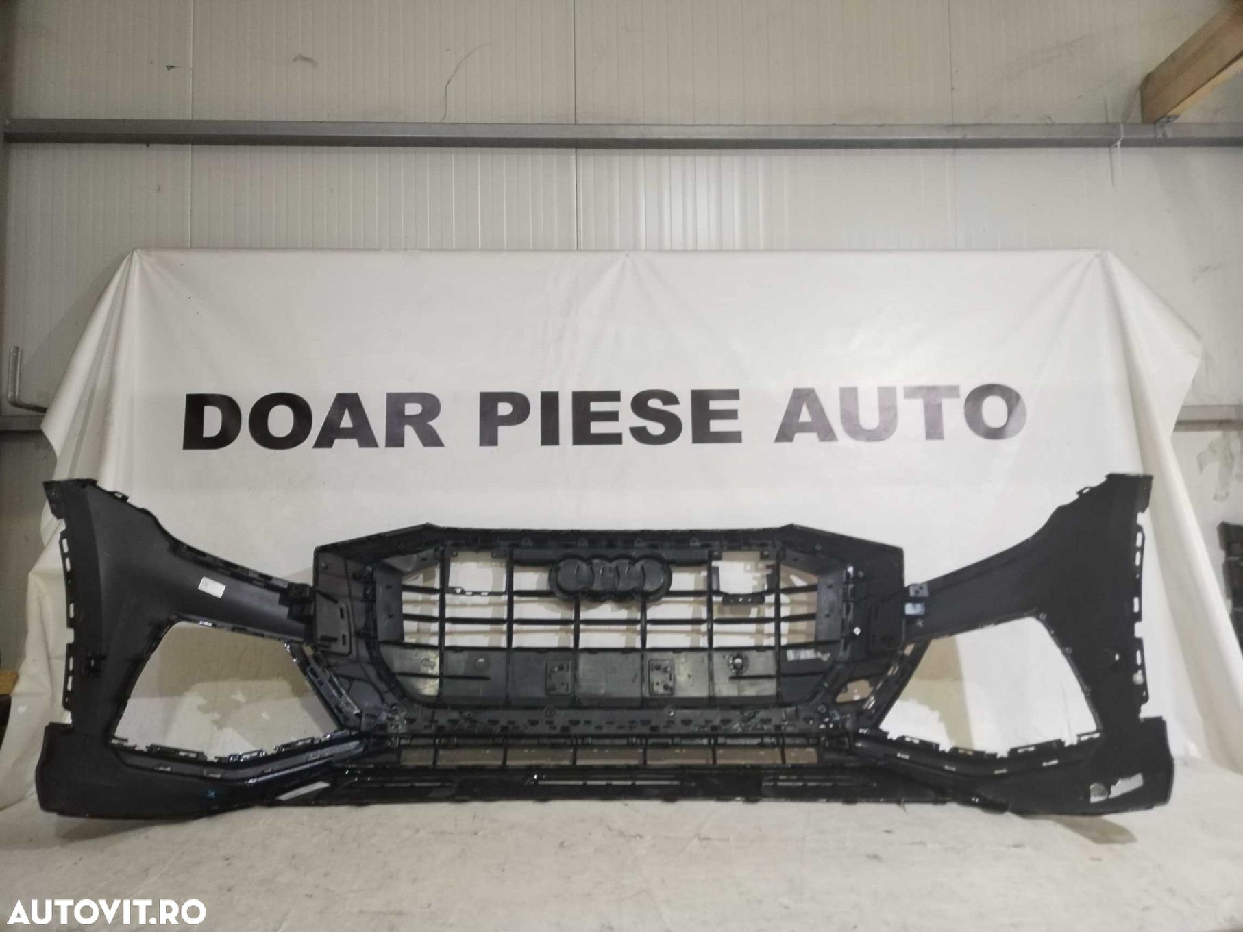 Bara fata Audi Q8, 2018, 2019, 2020, 2021, 2022, 2023, cod origine OE 4M8807437D, cu gauri pentru senzori de parcare (6). - 6