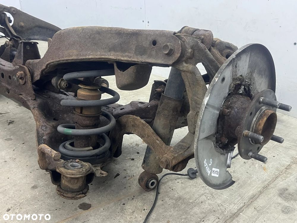 Belka zawieszenia Mazda 6 II GH 07-12r. tylna belka wózek zwrotnice amortyzatory Kompletna - 11