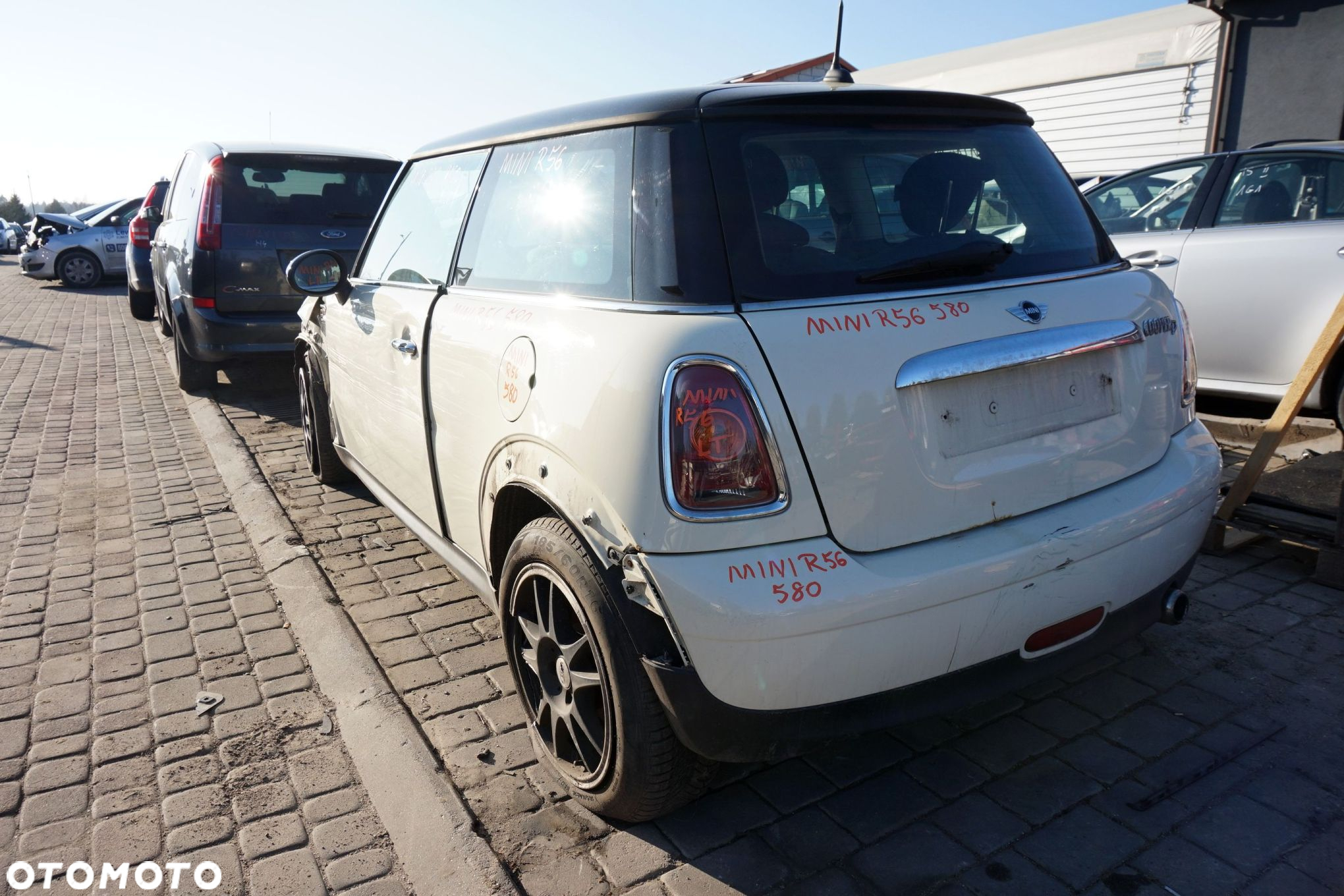 MINI COOPER II R56 5D HB 2007 850 1.6 D DV6TED4 109KM GS6-53DG-CIN BIAŁY PEPPER WHITE na części - 3