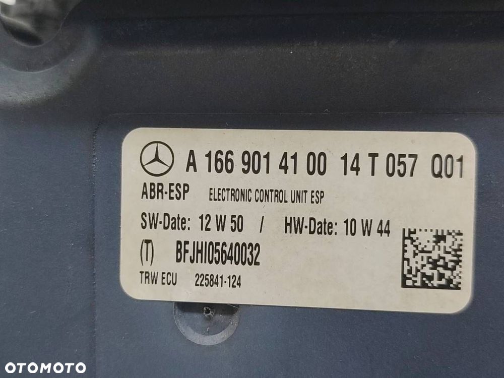 POMPA HAMULCOWA ABS CITROEN STEROWNIK MERCEDES W166 ML 3.0 D A1664313212 - 6