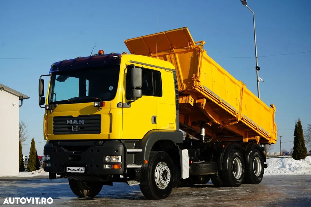 MAN TGA 26.410 / 6x4 / BASCULATOR 3 LATURĂ / MEILLER KIPER / MANUAL / - 1