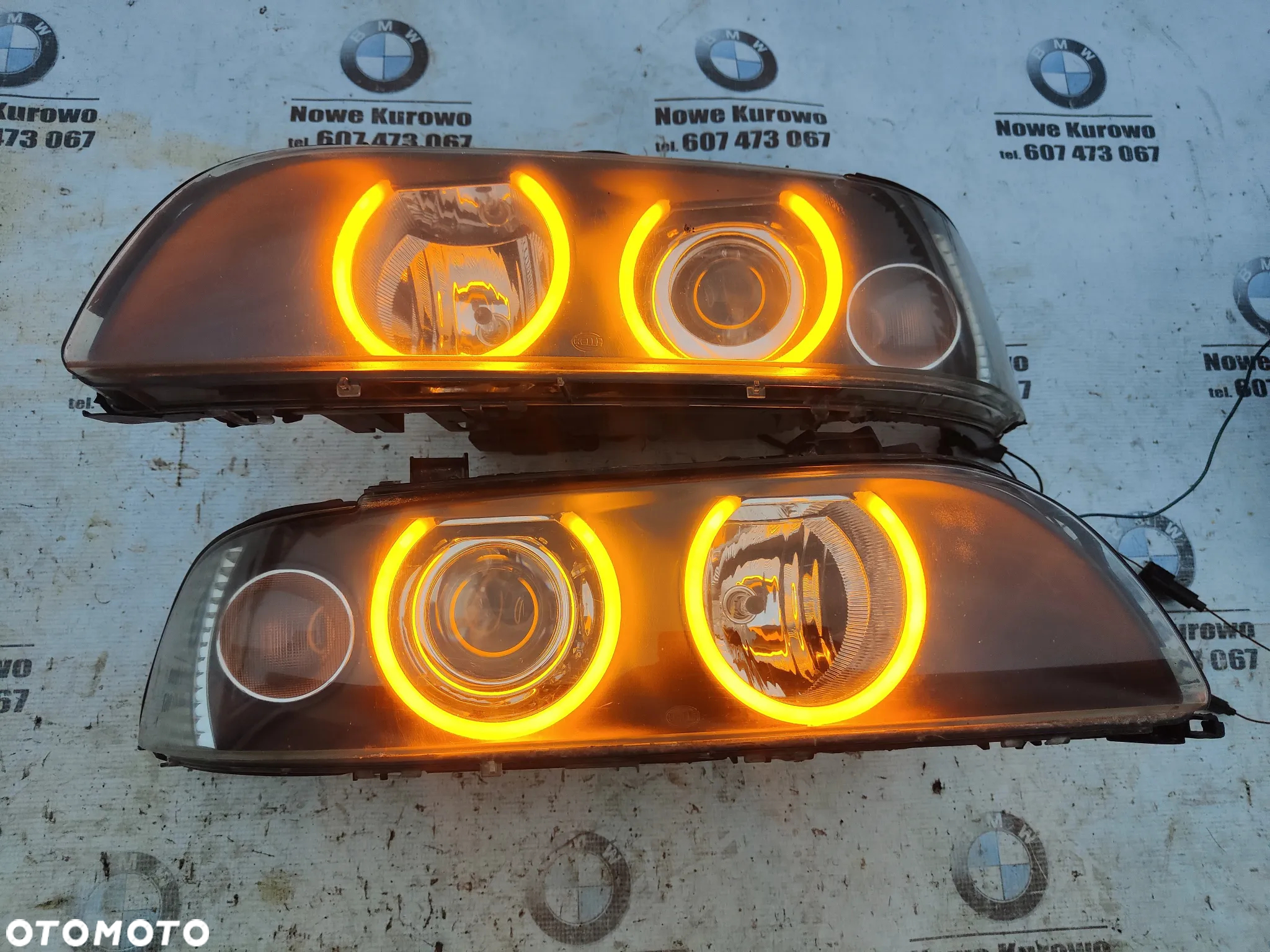 BMW E39 Lifting Lampa Przednia Lewa Prawa BiXenon Kierunek w ringach - 15