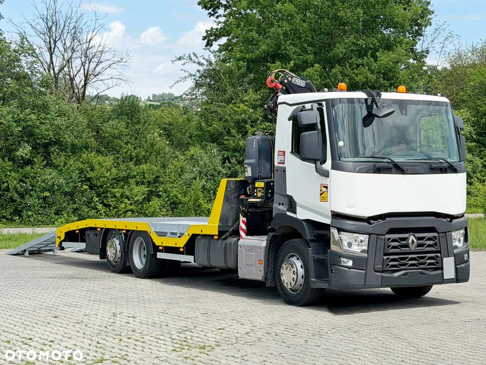 Renault T 380 * LAWETA 7,40 m * FASSI F120 B.2.22 + PILOT * STAN BDB - 7