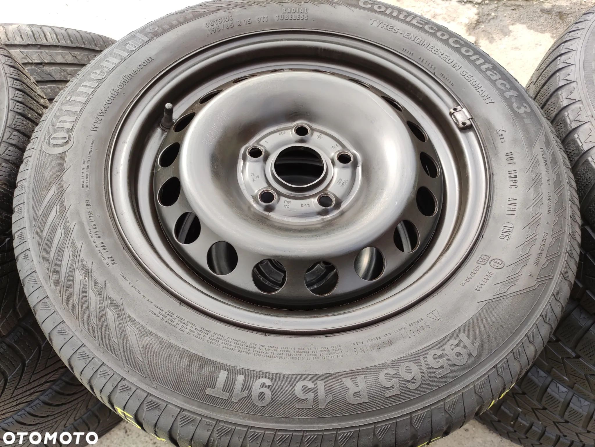 5x112 Felgi stalowe 15 Koła Letnie Lato VW GOLF CADDY TOURAN AUDI A4 B5 SEAT LEON TOLEDO SKODA OCTAVIA Passat B5 195/65 - 1