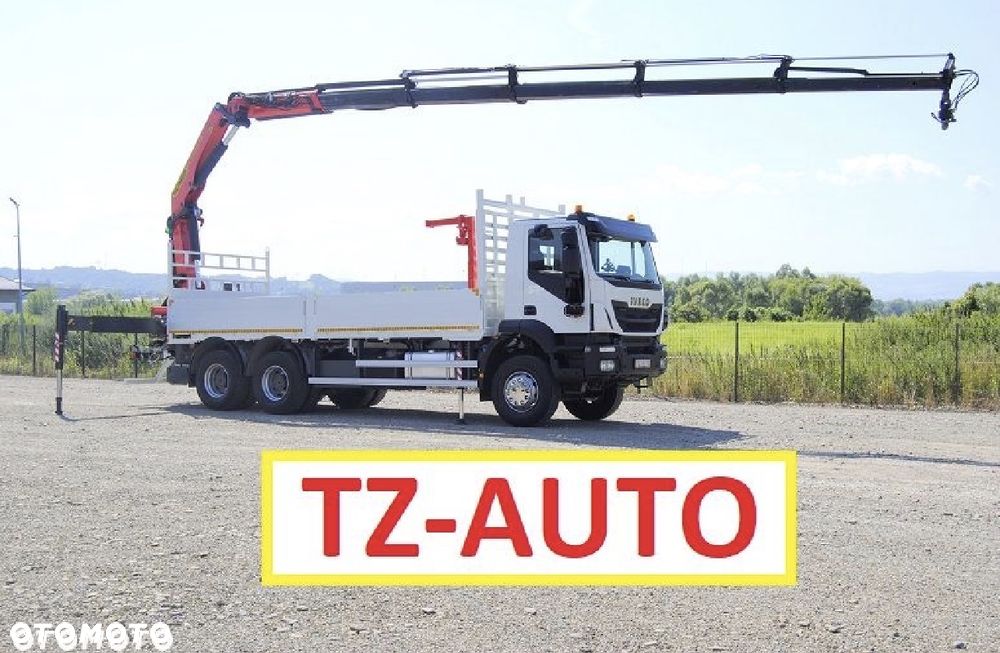 Iveco Trakker 410 6x4 SKRZYNIA 6.8m HDS PALFINGER 22002-eh / PILOT 5x wysów ROTATOR STAN IDEALNY