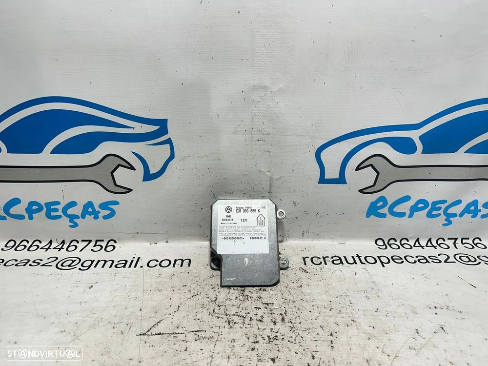 .Módulo Centralina Airbag SRS Original VAG Volkswagen Skoda 1C0909605K 2001 - 2015 - 1