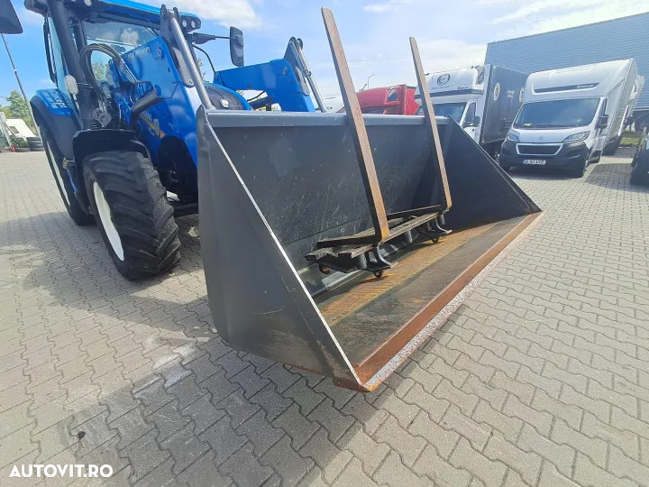 New Holland t6.160 ec s5 smart cu incarcator frontal 735la cupa robust m2.2/1.56s furca paleti 1600 - 9