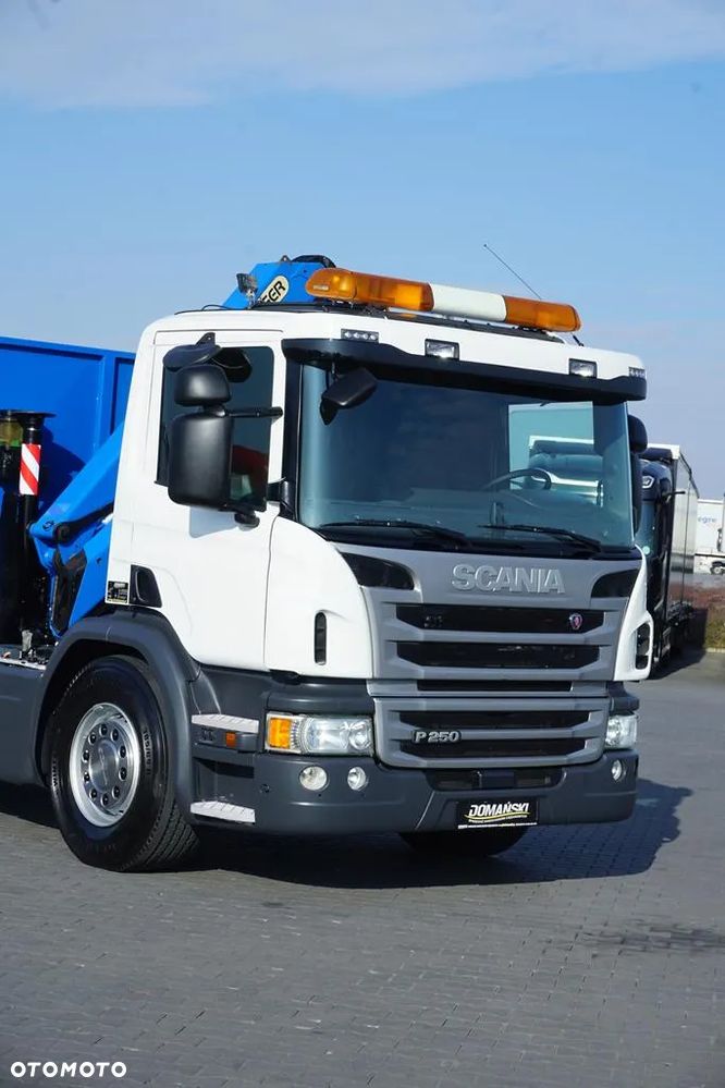 Scania / P 250 / ACC / SKRZYNIOWY + HDS + WINDA / PALFINGER PK 12 002 - EH B / WYSIĘG 10 M - 25