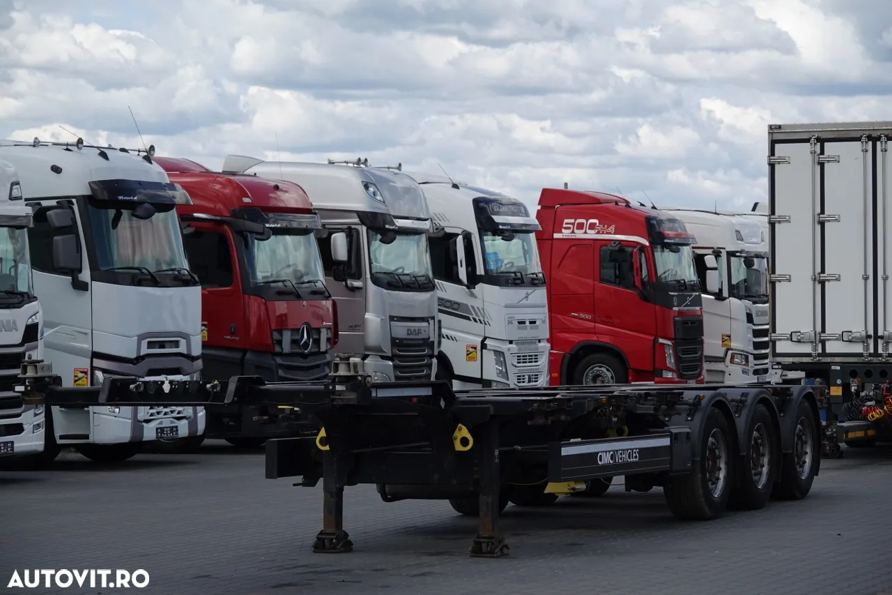CIMC SEMIREMORCĂ PENTRU CONTAINER / SPATE EXTENSIBIL / PENTRU TOATE CONTAINERELE / AXĂ RIDICATĂ - 3