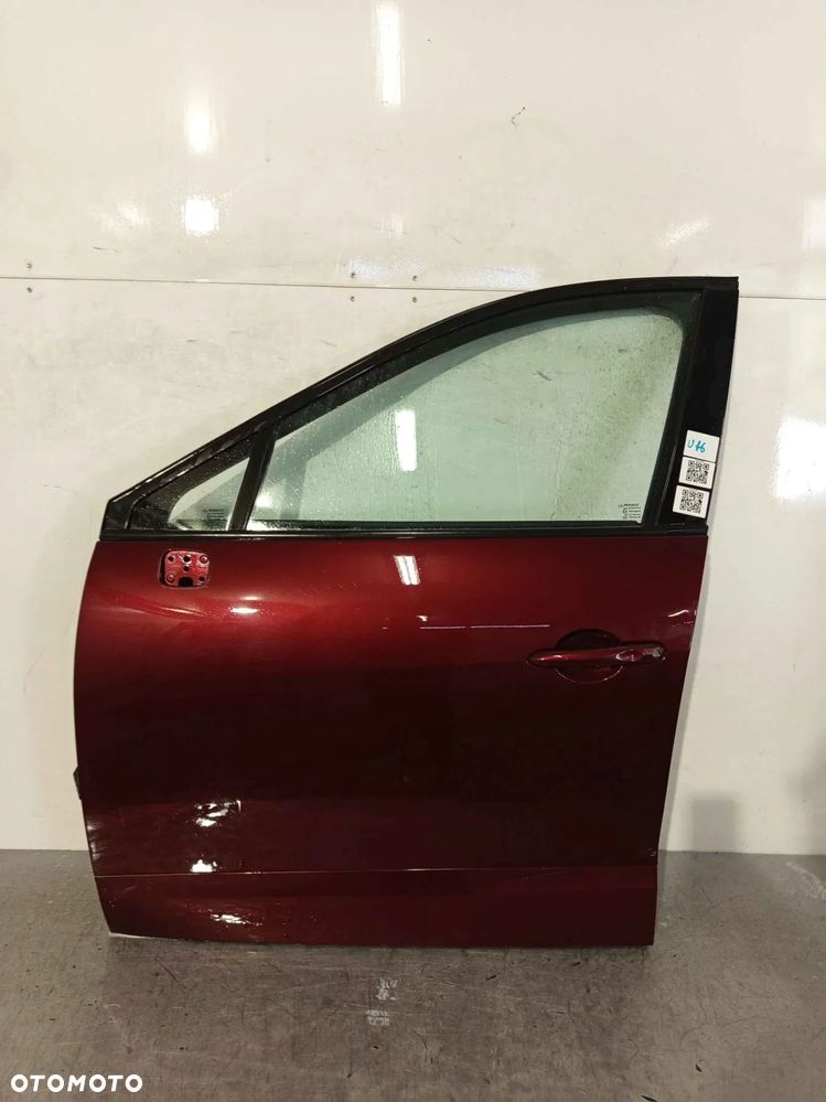 + DRZWI PRZÓD PRZEDNIE LEWE RENAULT SCENIC 3 III LIFT FL TENNM BORDO BORDOWE WIŚNIA - 1