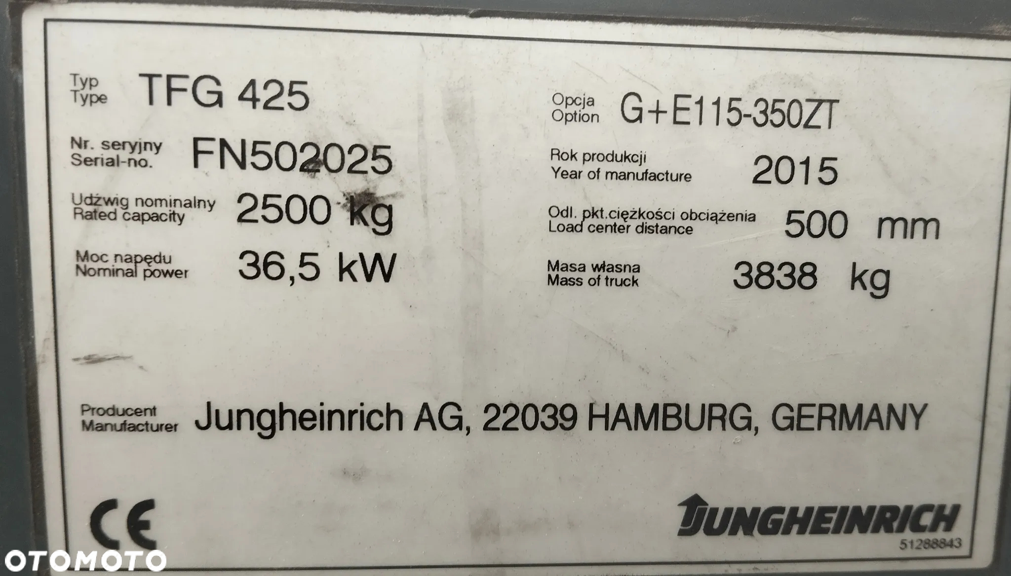 Jungheinrich TFG 425 - 11