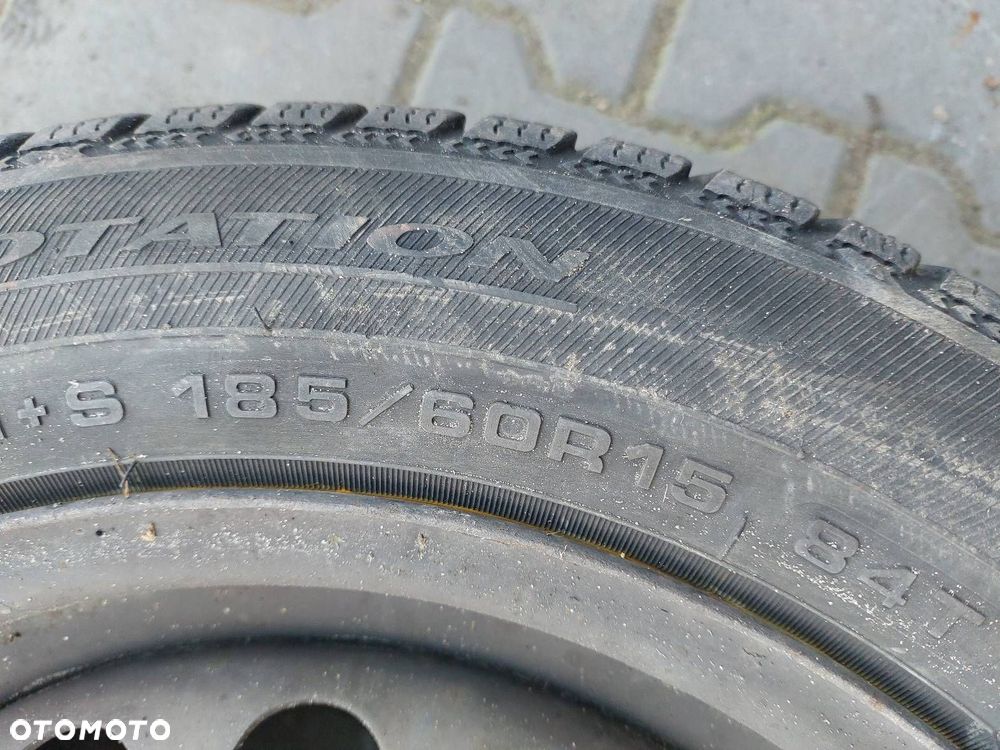 KOŁA FELGI OPONY ZIMOWE 2 SZTUKI 4x100 6Jx15 FI56,6 185/60R15 OPEL - 6