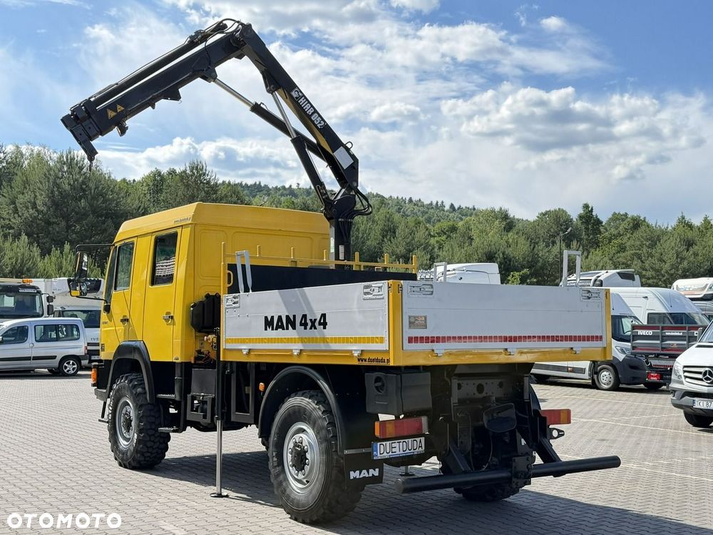 MAN LE 180C 4x4 DOKA 4.6/180KM Skrzyniowy + HDS Hiab 052-2 - 13