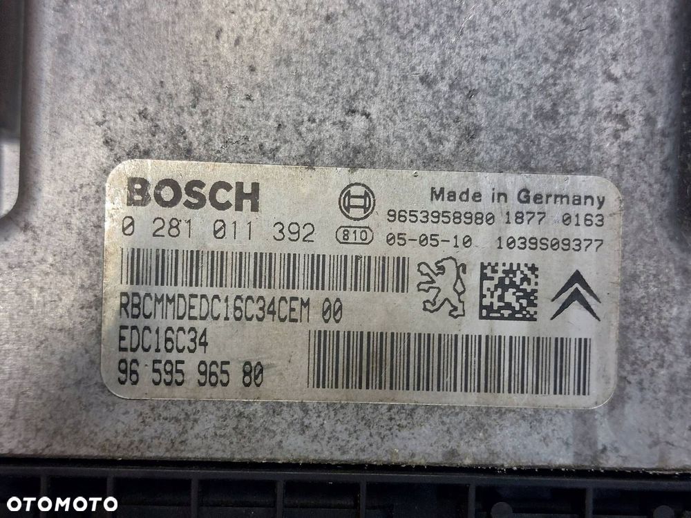 ZESTAW STARTOWY XSARA PICASSO I 1.6 HDI 9659596580 0281011392 9643498880 - 2