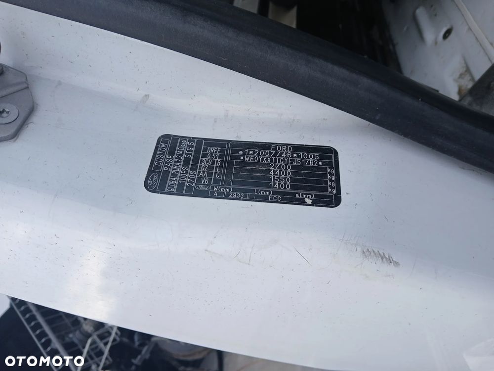 ford transit custom kol. V6 cwiartka tył tylna przód przednia lewa lewe prawa prawy dach bok - 3