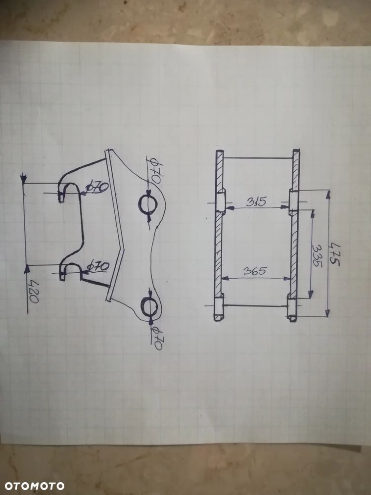 Szybkozłącze hydrauliczne do koparki sworzeń 70mm - 9