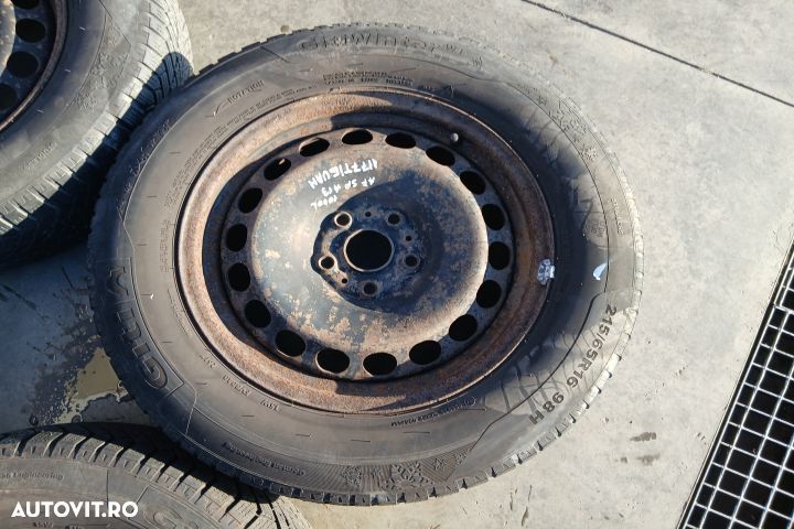 Jante aliaj cu anvelope 16 - set 7N0601027B 61/2JX16H2 ET33 215/65 R1 - 2