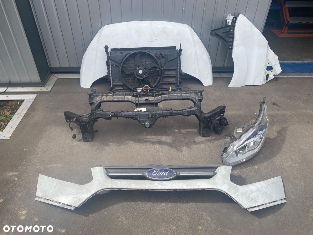 Ford Transit Custom Mk8 2016r MASKA BŁOTNIK przedni  lewy LAMPA przednia lewa REFLEKTOR grill atrapa ZDERZAK pas przedni chłodnice KOMPLETNY PRZÓD pokrywa silnika komplet chłodnic wentylator - 3
