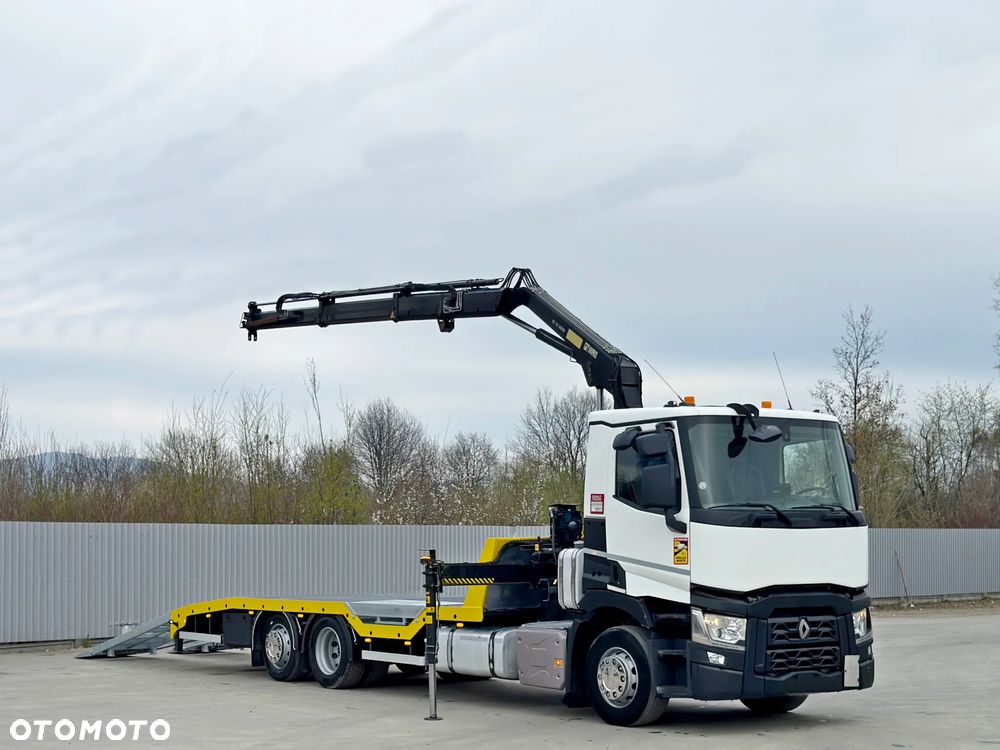 Renault T 380 * LAWETA 7,50 m * HIAB 111 B - 2 HIDUO + PILOT* STAN BDB - 2