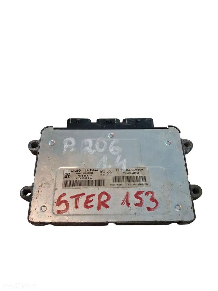 Sterownik KOMPUTER SILNIKA ECU PEUGEOT CITROEN 9665050780 J34PAAE - 1