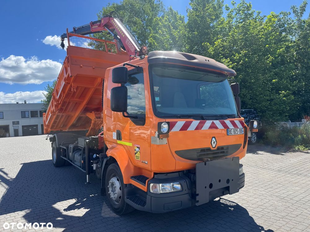 Renault Midlum 240DXi Wywrotka 3str HDS Fassi SPECJALNY Czołownica Solarka Piaskarka - 4